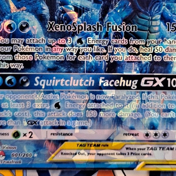 Squirtle And Xenomorph Tag Team Pokemon Card - Picture 4 of 7